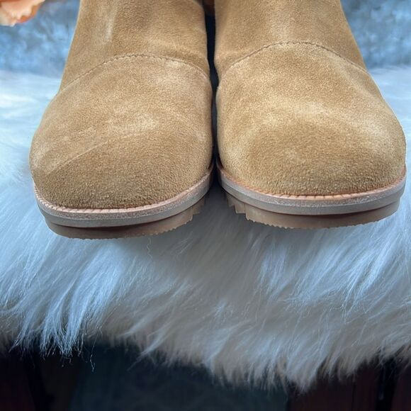 Sorel Cate Suede Ankle Boots Women’s 10 Camel Brown NL3380-224 Waterproof - Picture 3 of 11